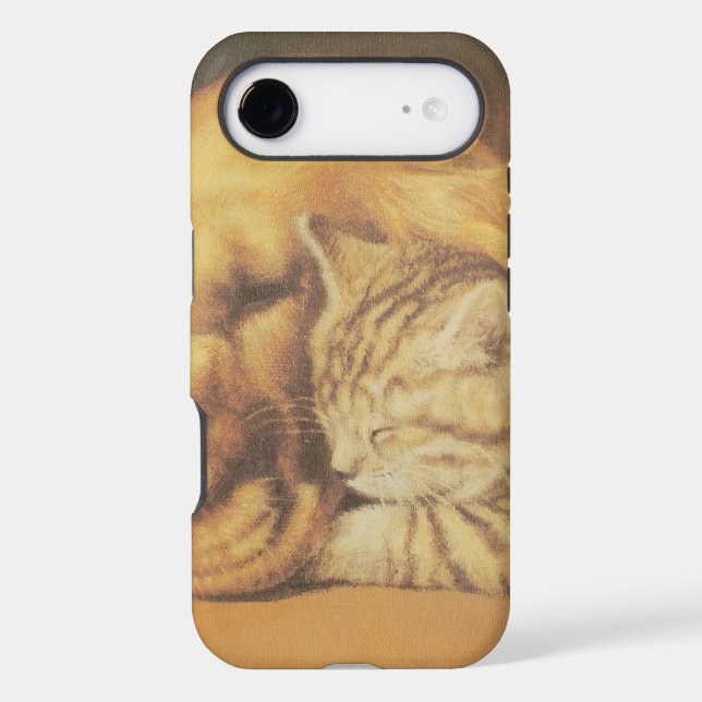 Eternal Companions | Beautiful Cat & Dog Cuddling Case-Mate iPhone Case (Back)