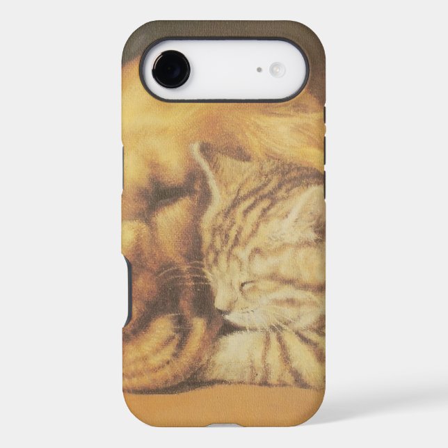 Eternal Companions | Beautiful Cat & Dog Cuddling Case-Mate iPhone Case (Back)