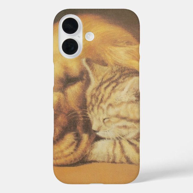 Eternal Companions | Beautiful Cat & Dog Cuddling Case-Mate iPhone Case (Back)