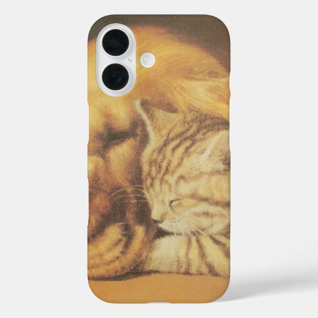 Eternal Companions | Beautiful Cat & Dog Cuddling Case-Mate iPhone Case (Back)