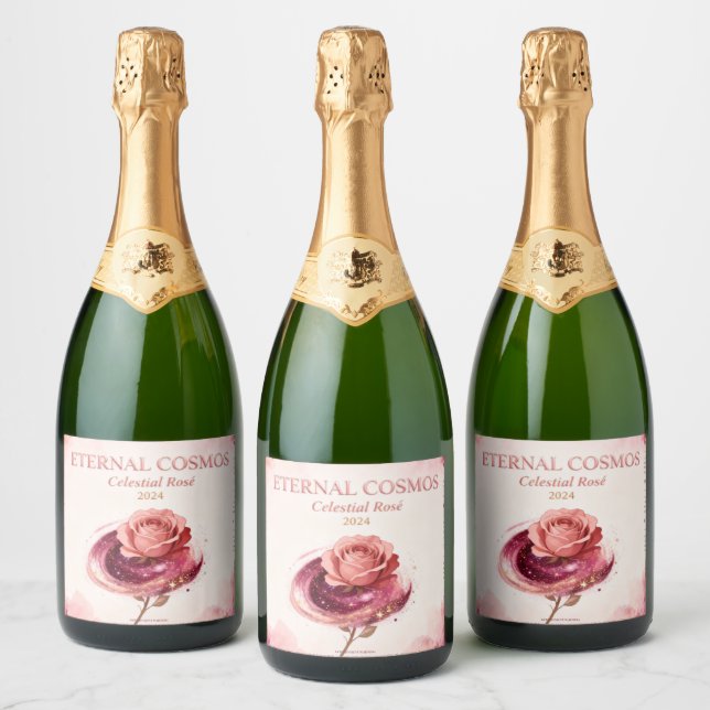 Eternal Cosmos  Sparkling Wine Label (Bottles)
