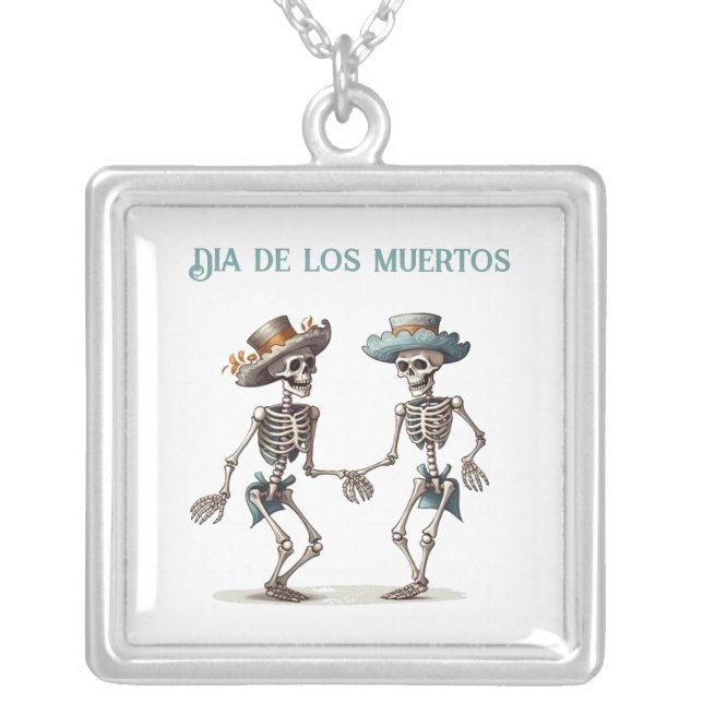 Eternal Dance, custom Silver Plated Necklace (Front)