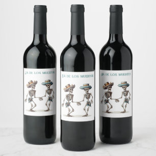 Eternal Dance Dia de los Muertos Calaveras Wine Label