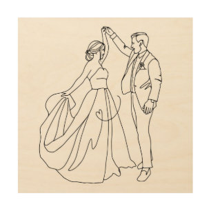 Eternal Dance – Minimalist Wedding Line Art