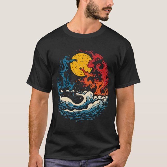 Eternal Dance of Fire and Water T-Shirt (Front)