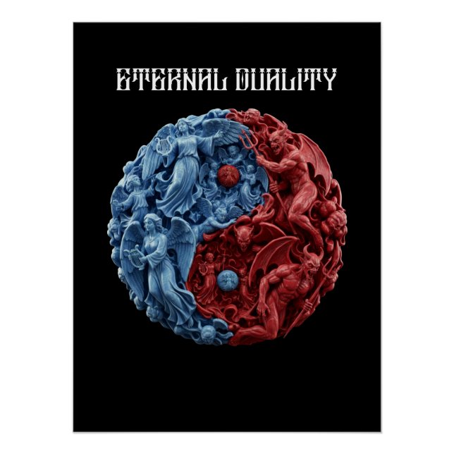 Eternal Duality Acrylic Poster (Front)
