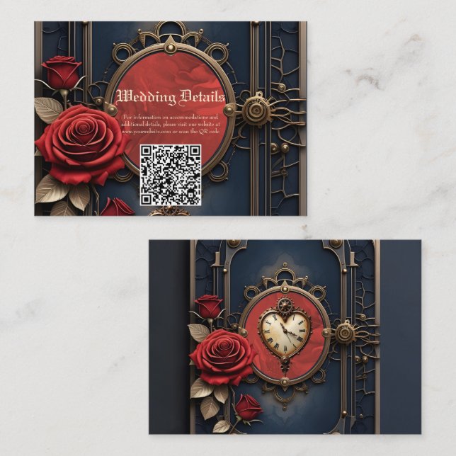 Eternal Elegance – Clockwork Heart.  Enclosure Card (Front/Back)