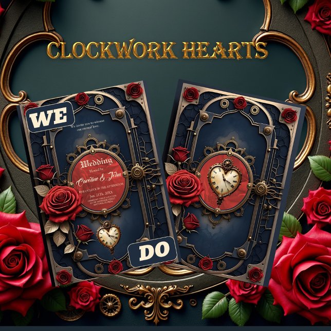 Eternal Elegance – Clockwork Heart Invitation (Creator Uploaded)