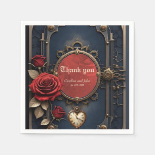 Eternal Elegance – Clockwork Heart. Napkins