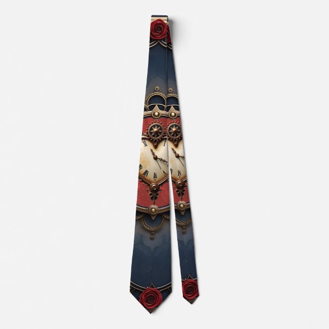 Eternal Elegance – Clockwork Heart Neck Tie (Front)