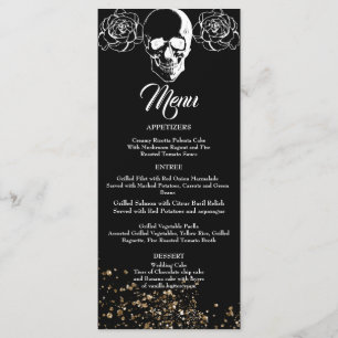 Eternal Elegance Gothic Wedding Menu