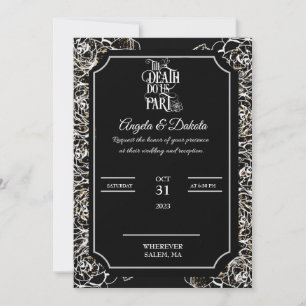 Eternal Elegance Till Death Do Us Part Wedding Invitation