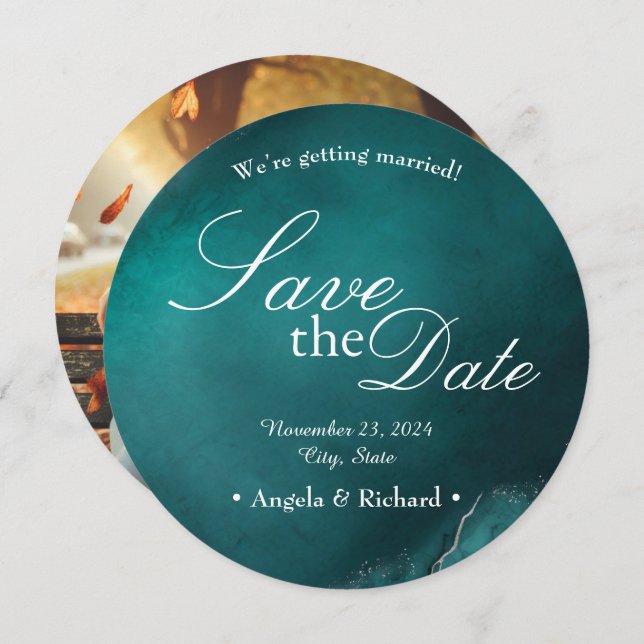 Eternal Elegance: Wedding Invitation (Front/Back)