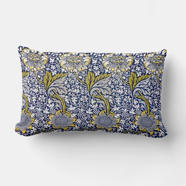 Eternal Elegance: William Morris's Kennet Lumbar Pillow (Front)
