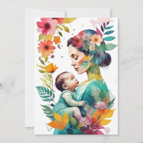 Eternal Embrace Motherhood Magic Holiday Card