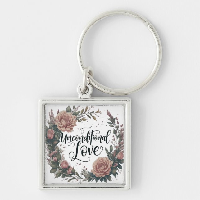 Eternal Embrace: Unconditional Love Keychain (Front)