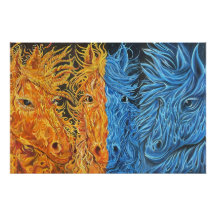 Eternal Equilibrium-Horses-Twin Flame Art-