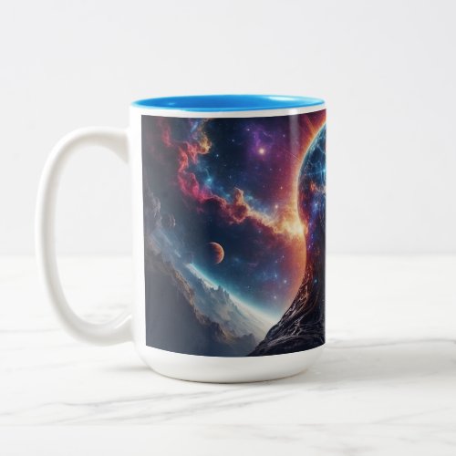 Eternal Essence Universes Conscious Energy Two_Tone Coffee Mug