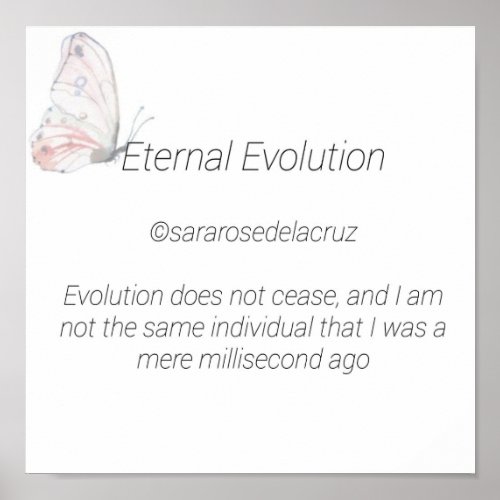 Eternal Evolution  Original Poem  SRD Poster