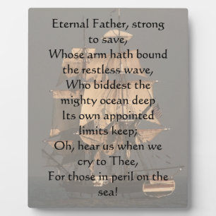 Eternal Father Strong to Save Plaque