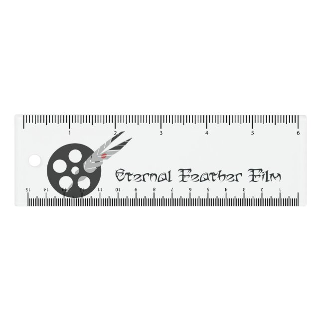 Eternal Feather Film 6 Inch Ruler (Front)