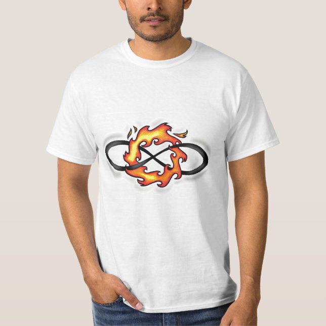 Eternal Fire Design T-Shirt (Front)