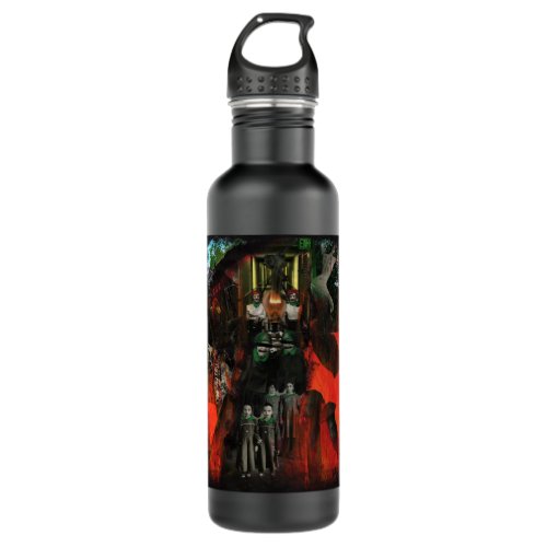 Eternal Flame Mix Media Goth Horror Surreal Art Water Bottle