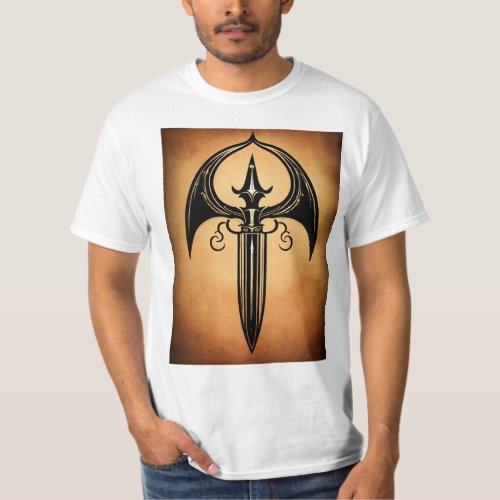Eternal flame sword tatoo shirt