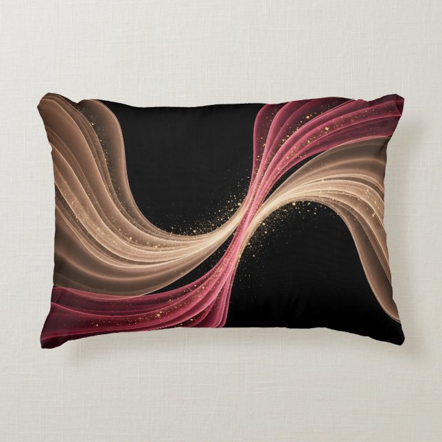 Eternal Flow of Love — Abstract Romantic Art Accent Pillow (Front)