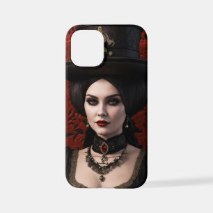Eternal Gothic: Wednesday Addams as Spades's Queen iPhone 12 Mini Case