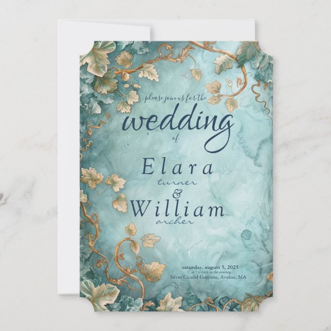 Eternal Grace Fantasy Elven Invitation (Front)