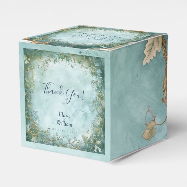 Eternal Grace Fantasy Wedding  Favor Boxes (Front Side)