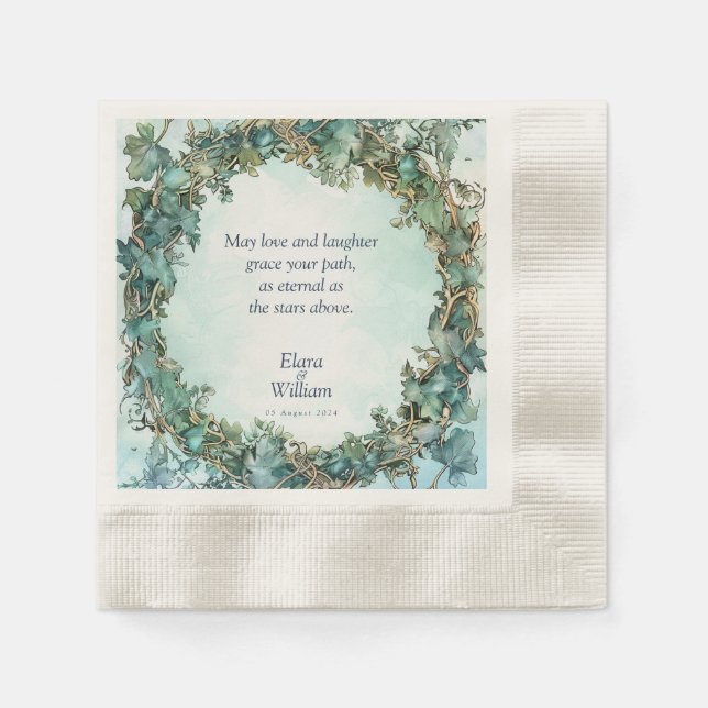 Eternal Grace Fantasy Wedding  Napkins (Front)