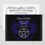 Eternal Handfasting/Wedding Pentacle Blue Ste Invitation