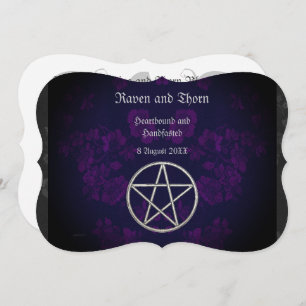 Eternal Handfasting/Wedding Pentacle Suite Invitation