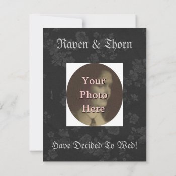 Eternal Handfasting/wedding Suite Black & Gray Announcement by WellWritWitch at Zazzle