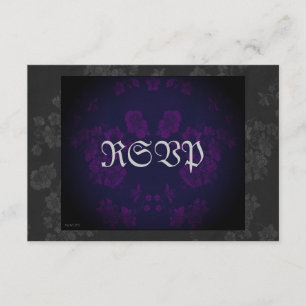 Eternal Handfasting/Wedding Suite Purple 2 RSVP Card