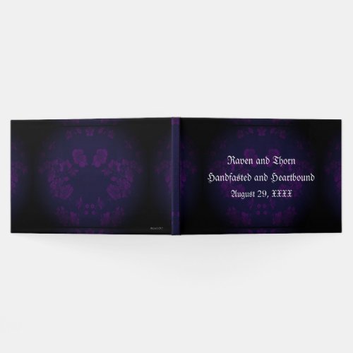 Eternal HandfastingWedding Suite Purple Guest Book