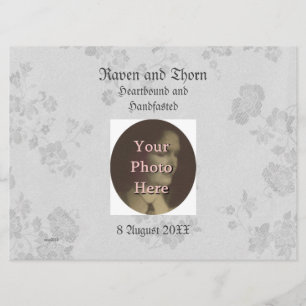 Eternal Handfasting/Wedding Suite White & Gray Invitation