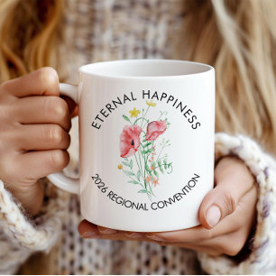 Eternal Happiness 2026 Convention with Flowers Coffee Mug