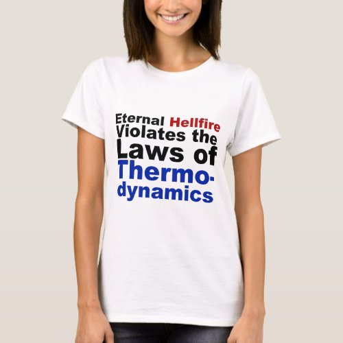 Eternal Hellfire Violates Thermodynamics T_Shirt
