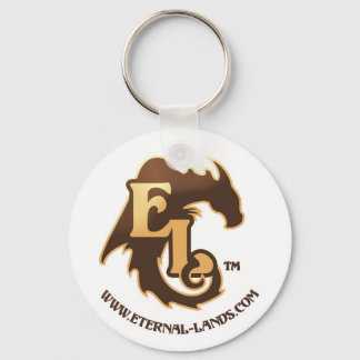 Eternal Lands Logo Keychain, Brown Keychain