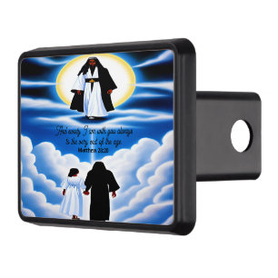 Eternal Life Black Christian Trailer Hitch Cover