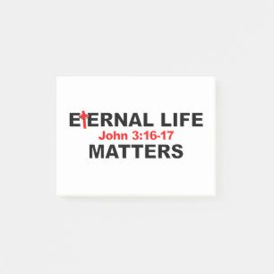 Eternal Life Matters Post-it Notes