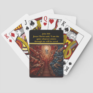 Eternal Life Through Jesus Poker Cards