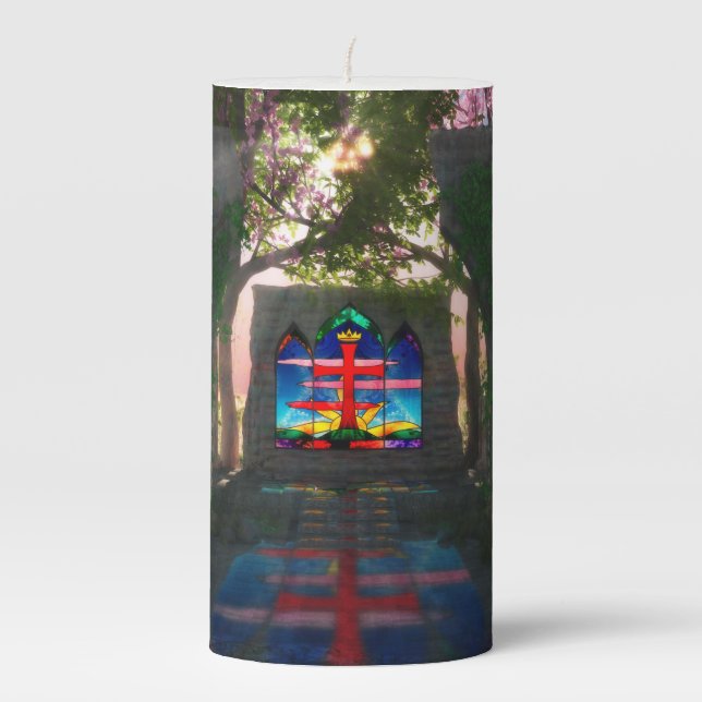 Eternal Light Easter Candle (Front)