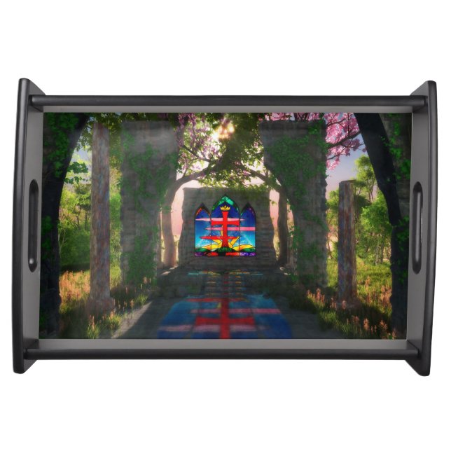 Eternal Light Easter Serving Trays (Front)