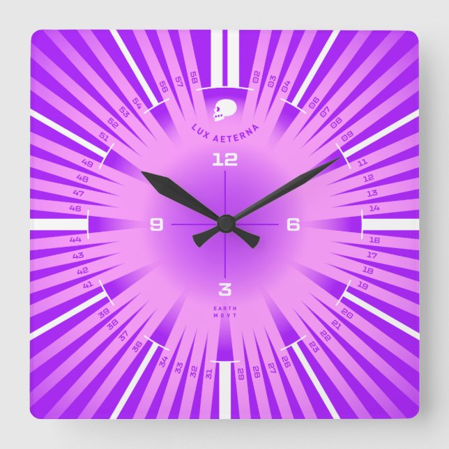 Eternal Light Square Wall Clock (Front)