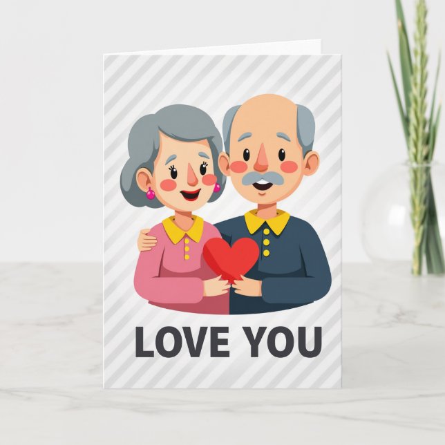 Eternal Love Cartoon Card (Front)