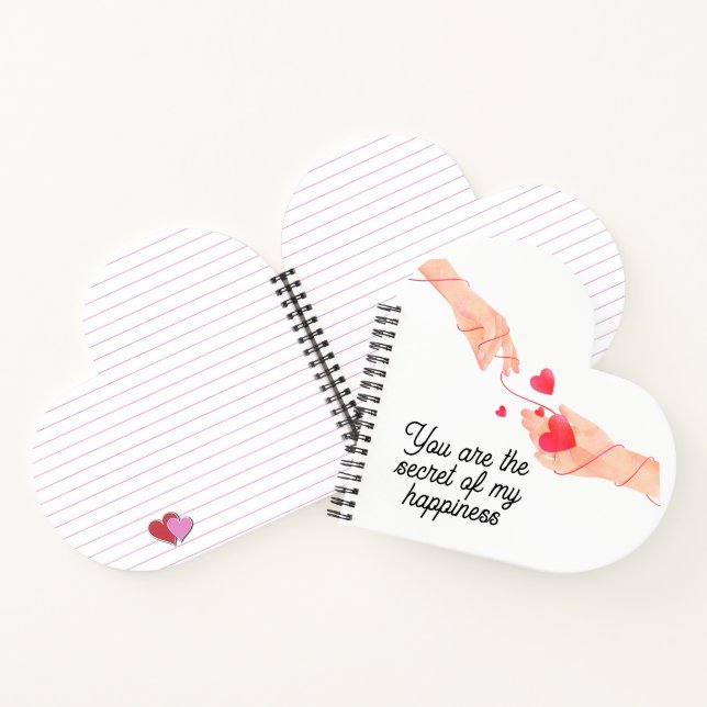 Eternal Love Connection – Romantic Red String of F Notebook (Inside)